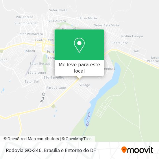 Rodovia GO-346 mapa