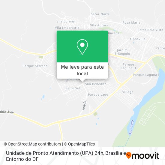 Unidade de Pronto Atendimento (UPA) 24h mapa