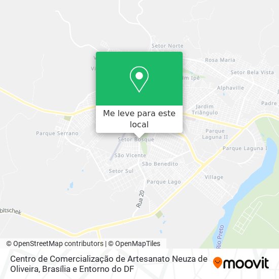 Centro de Comercialização de Artesanato Neuza de Oliveira mapa