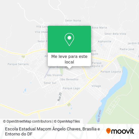Escola Estadual Maçom Ângelo Chaves mapa