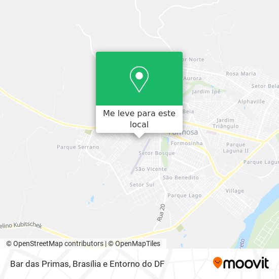 Bar das Primas mapa
