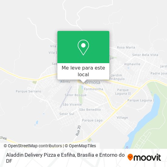 Aladdin Delivery Pizza e Esfiha mapa
