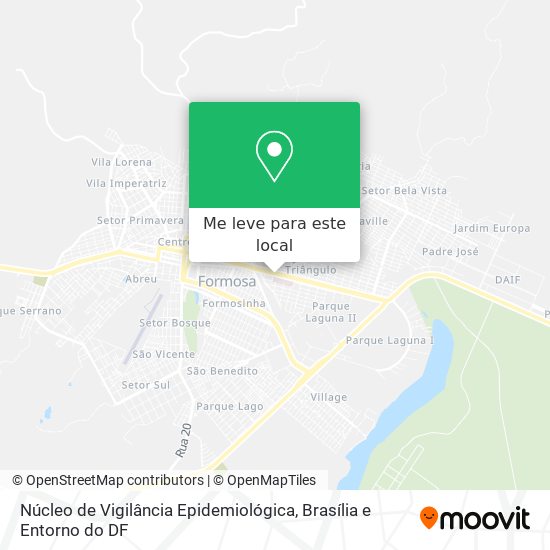 Núcleo de Vigilância Epidemiológica mapa
