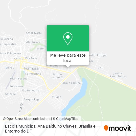 Escola Municipal Ana Balduíno Chaves mapa