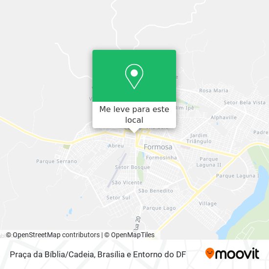 Praça da Bíblia/Cadeia mapa