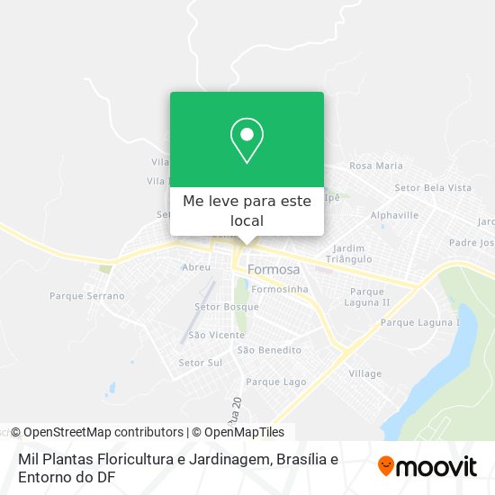Mil Plantas Floricultura e Jardinagem mapa