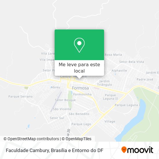 Faculdade Cambury mapa