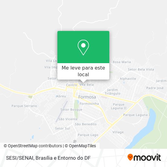 SESI/SENAI mapa
