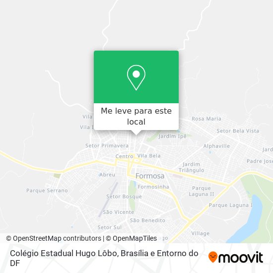 Colégio Estadual Hugo Lôbo mapa