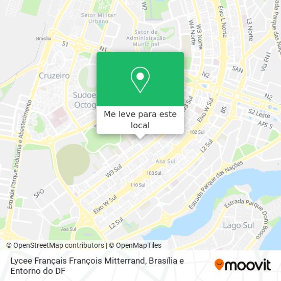 Lycee Français François Mitterrand mapa