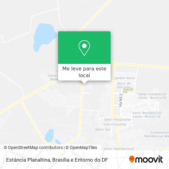 Estância Planaltina mapa