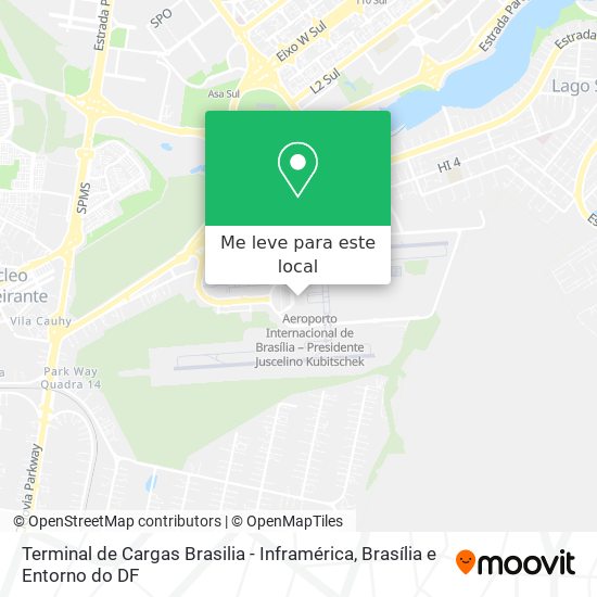 Terminal de Cargas Brasilia - Inframérica mapa