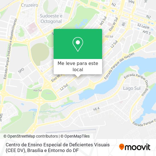 Centro de Ensino Especial de Deficientes Visuais (CEE DV) mapa