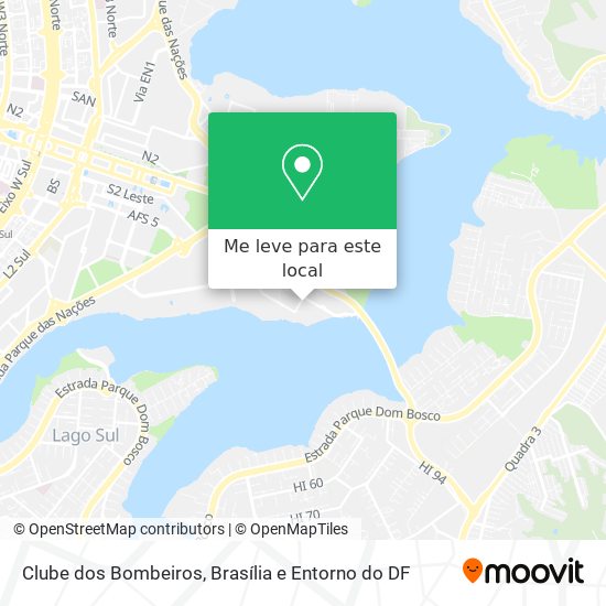 Clube dos Bombeiros mapa