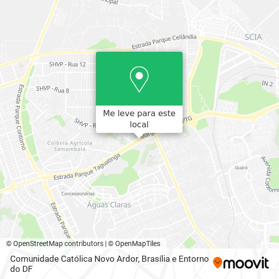 Comunidade Católica Novo Ardor mapa