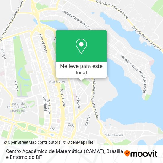 Centro Acadêmico de Matemática (CAMAT) mapa