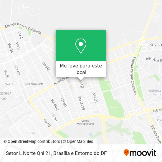 Setor L Norte Qnl 21 mapa