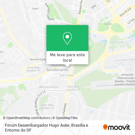 Fórum Desembargador Hugo Auler mapa
