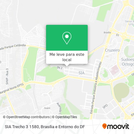 SIA Trecho 3 1580 mapa