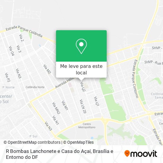 R Bombas Lanchonete e Casa do Açaí mapa