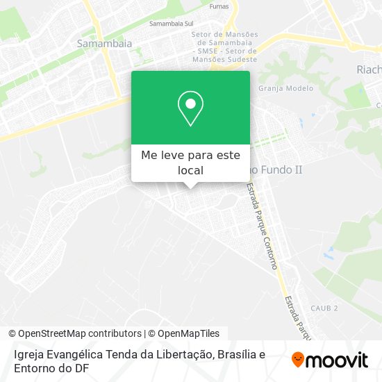 Igreja Evangélica Tenda da Libertação mapa