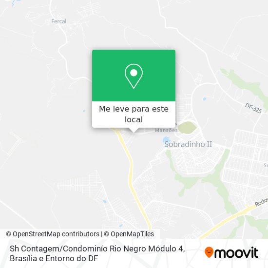 Sh Contagem / Condominío Rio Negro Módulo 4 mapa