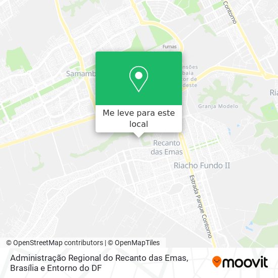 Administração Regional do Recanto das Emas mapa
