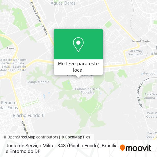 Junta de Serviço Militar 343 (Riacho Fundo) mapa