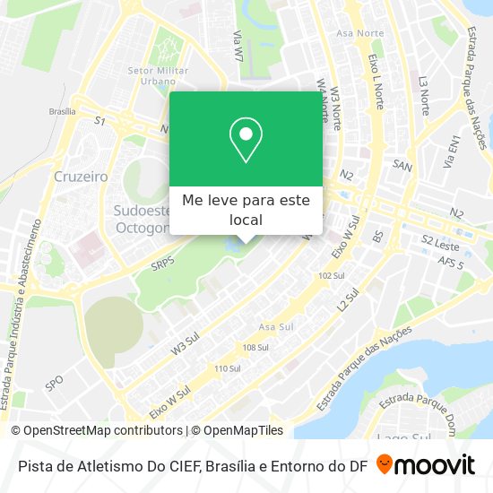 Pista de Atletismo Do CIEF mapa