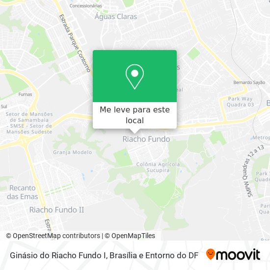 Ginásio do Riacho Fundo I mapa