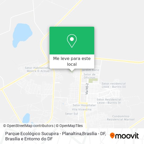 Parque Ecológico Sucupira - Planaltina,Brasília - DF mapa
