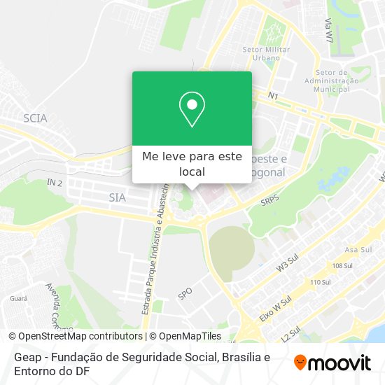 Geap - Fundação de Seguridade Social mapa