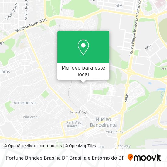 Fortune Brindes Brasília DF mapa