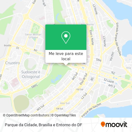 Parque da Cidade mapa