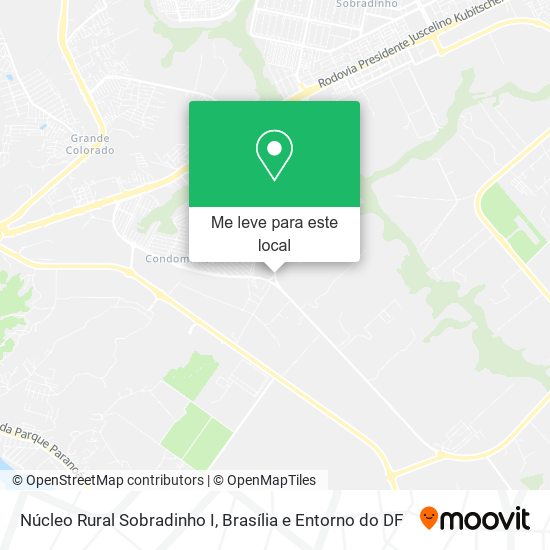 Núcleo Rural Sobradinho I mapa