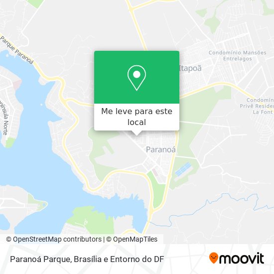 Paranoá Parque mapa