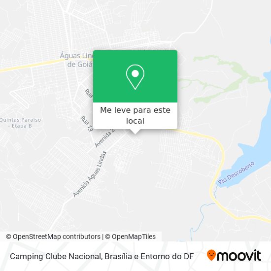 Camping Clube Nacional  Encontra Águas Lindas de Goiás