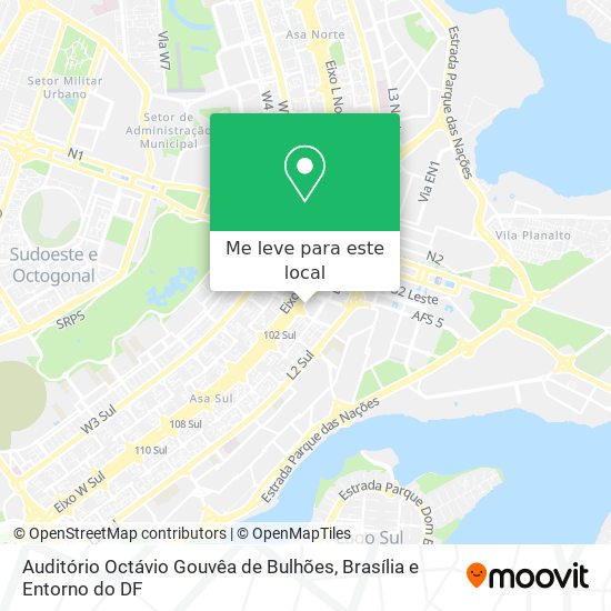 Auditório Octávio Gouvêa de Bulhões mapa