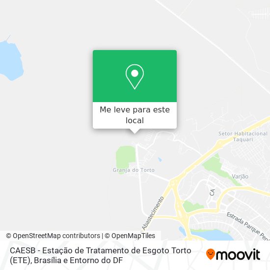 CAESB - Estação de Tratamento de Esgoto Torto (ETE) mapa