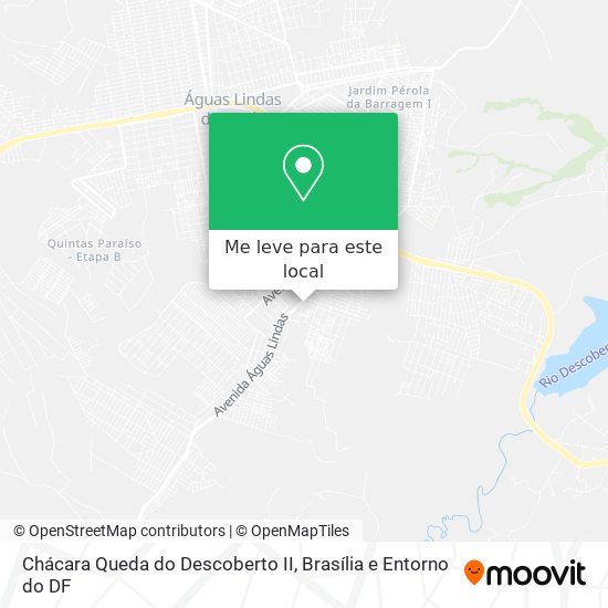 Chácara Queda do Descoberto II mapa