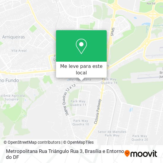 Metropolitana Rua Triângulo Rua 3 mapa