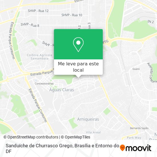 Sanduíche de Churrasco Grego mapa