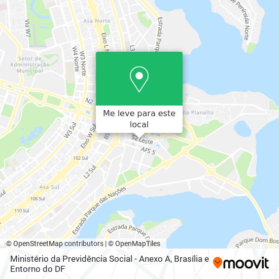Ministério da Previdência Social - Anexo A mapa