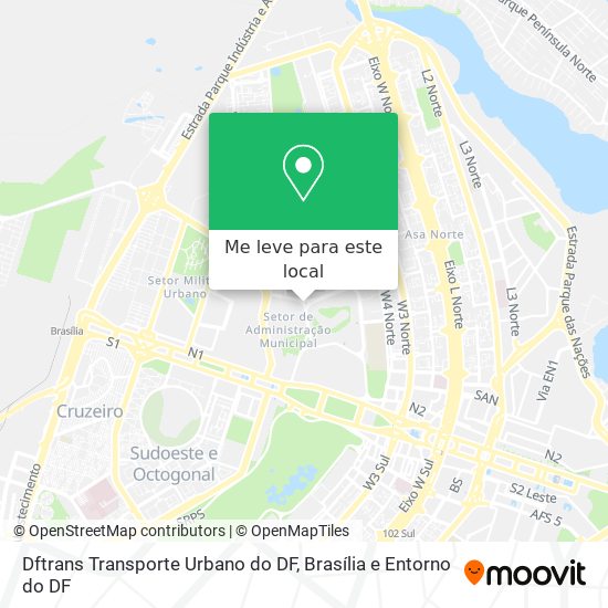 Dftrans Transporte Urbano do DF mapa