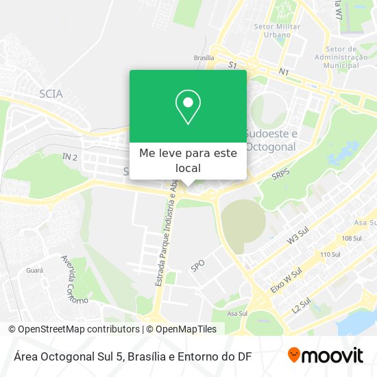 Área Octogonal Sul 5 mapa