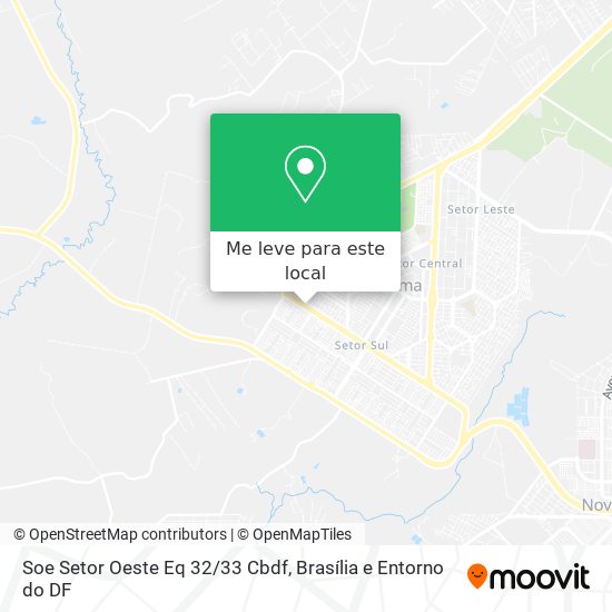 Soe Setor Oeste Eq 32/33 Cbdf mapa