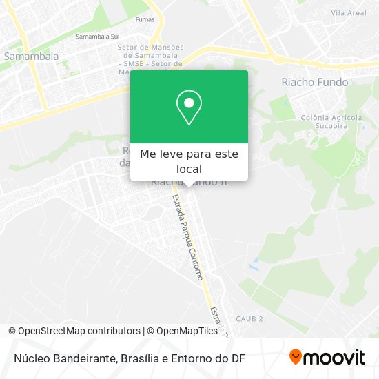 Núcleo Bandeirante mapa