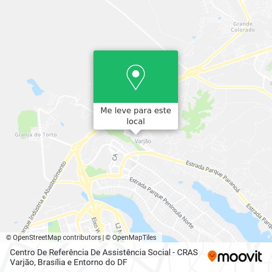 Centro De Referência De Assistência Social - CRAS Varjão mapa