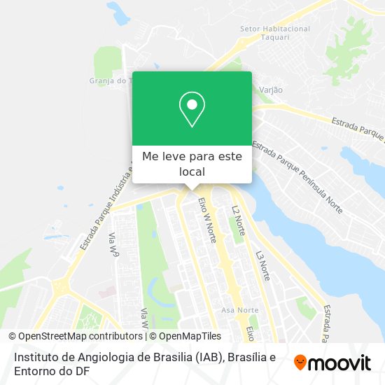 Instituto de Angiologia de Brasilia (IAB) mapa