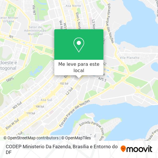 CODEP Ministerio Da Fazenda mapa